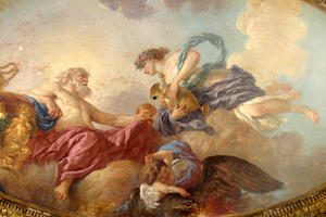 a painting by Jean-Jacques Lagrenée for the ceiling of a house built around 1707 in Paris for Philippe II, the duke of Orléans;, June 2013